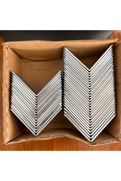 Can Menteşe Metal L Hinge Furniture Fixing 4 cm (5 Pieces)