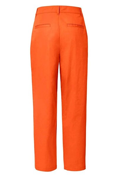 Tchibo Women Regular Fit Solid Woven Pants, Orange