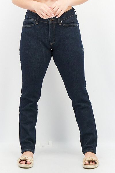 Esprit Women Slim Fit Solid Non Stretchable Denim Jeans, Navy