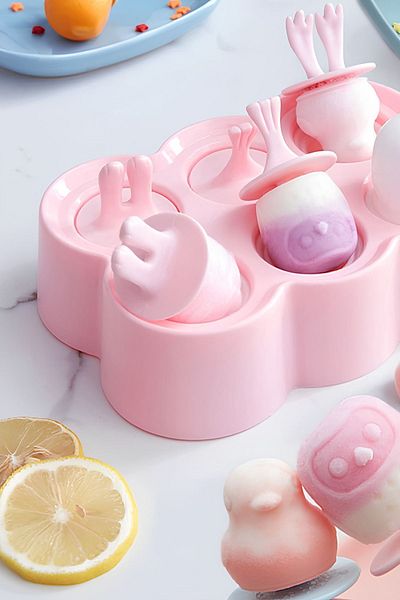valletta 6 Compartment Animal Concept Silicone Ice Cream Mold - Ice Mold