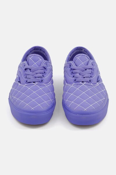 Vans Men Authentic Quilted Lace Up Closure Casual Shoes, Blue