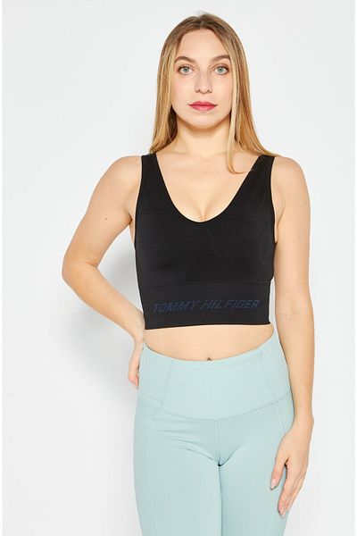Tommy Hilfiger Women Sportswear Fit Training Bra, Black