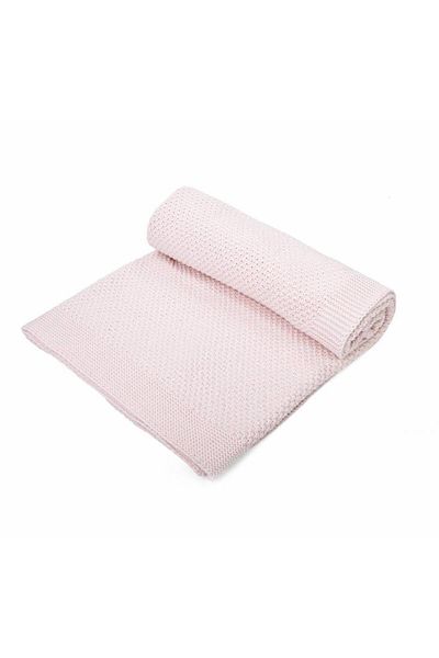 POETREE KIDS Rice Knitted Baby Blanket Powder 80x100