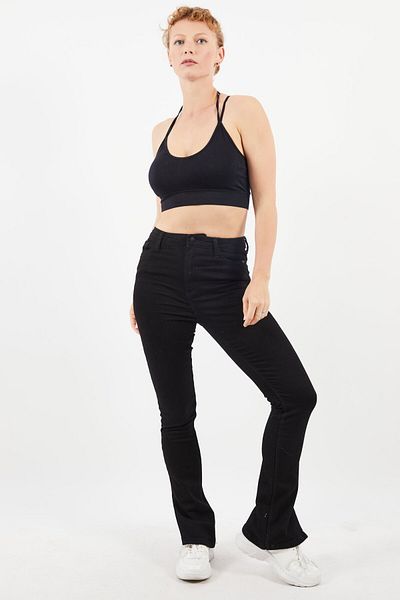 Cropp Women Regular Fit Stretchable Denim Jeans, Black
