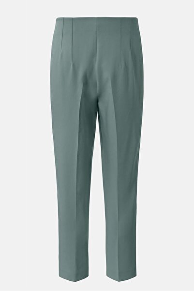 Tchibo Women Regular Leg Plain Pants, Sage