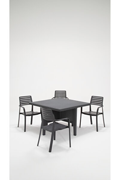 SANDALİE Lucia Bahçe-Balkon-Teras Seti - Antrasit