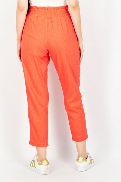 A New Day Women Solid Drawstring Tapered Pants, Red