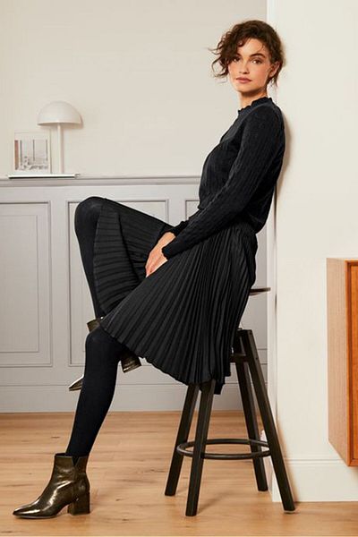 Tchibo Women Pleated Skirts, Black