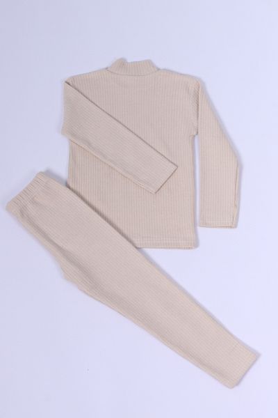 HÇM Solid Color Bottom-Top Suit for Girl - Throat Detail D18