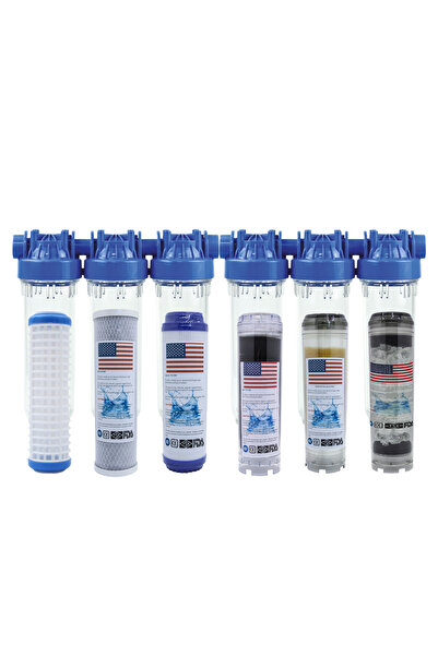 Aquatime Daire Girişi Su Arıtma Cihazı - Delüx 6'lı Filtrasyon Sistemi