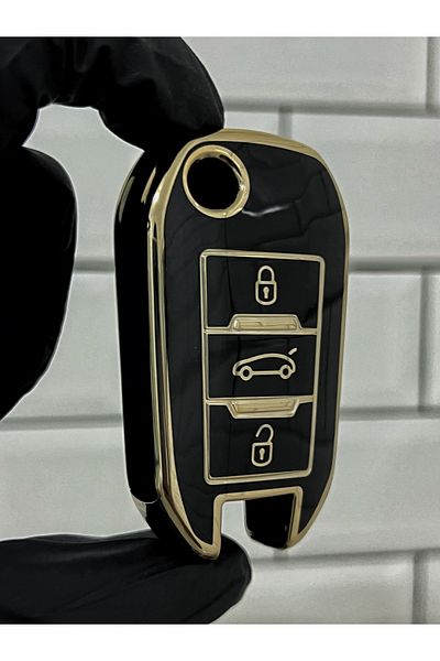 Carlifestyle Opel E Corsa F Grandland Crossland Switchblade Nano Key Case 3 Buttons Black