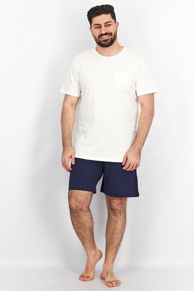 Tchibo Men Pull On Plain Pajama Shorts, Navy