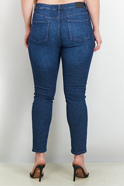 Tchibo Women Slim Fit Elastic Jeans, Dark Blue