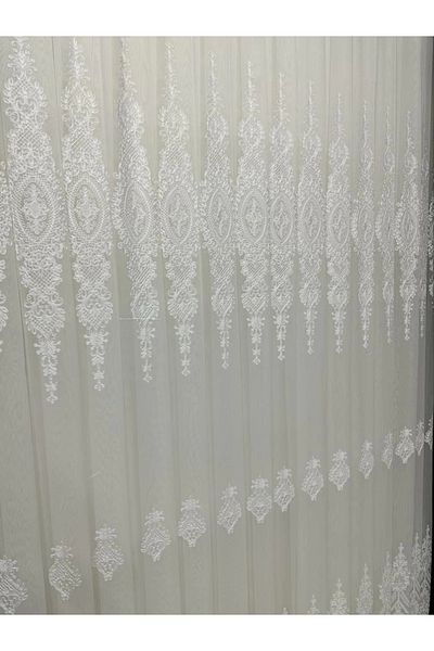 NİVEMESHOME Nivemeshome Pera 1/3 Tight Pleated Tulle Curtain Apm