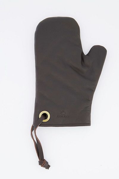 Royal Boch Handmade Leather Oven Glove, Dark Brown