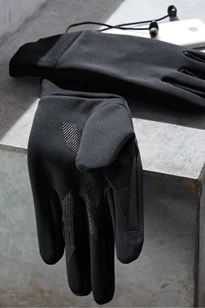 Tchibo Men Wind Protection Gloves, Black