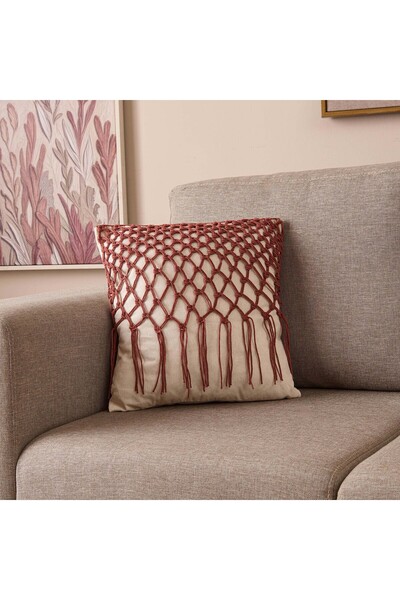 Evidea Soft Neo Throw Pillow - 42x42 cm BricK Color