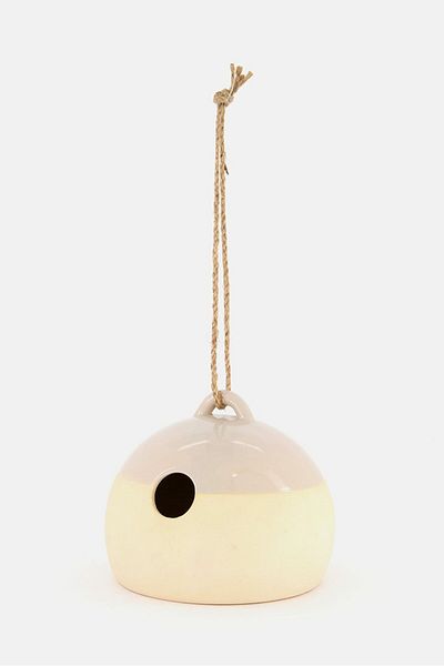 A Simple Mess Vigo Bird House, Silver Cloud