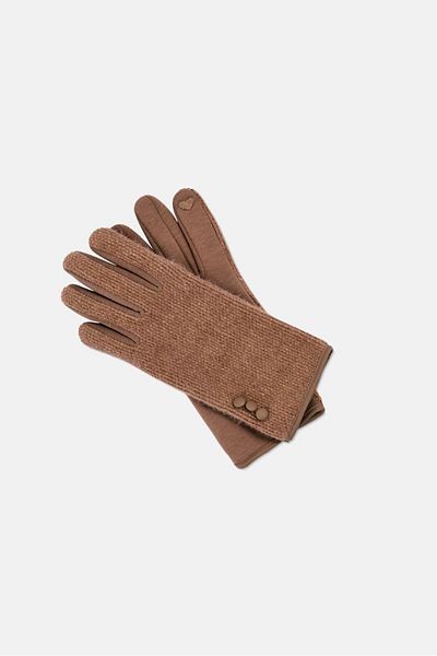 Tchibo Women 1 Pair Textured Gloves, Brown