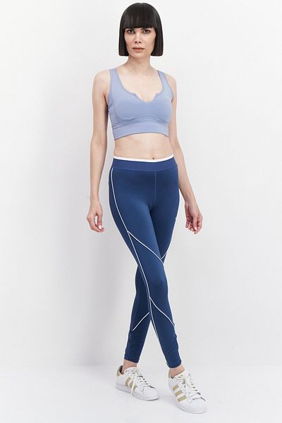 Puma Women Sportswear Fit Brand Logo Training Leggings, Slate Blue