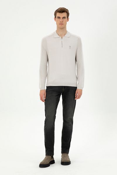 U.S. Polo Assn. Ανδρικό τζιν παντελόνι καφέ 50290069 -VR029