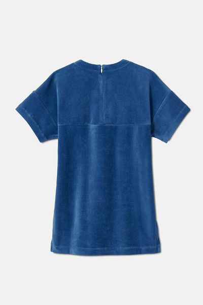 Tchibo Toddlers Girl Textured Dress, Blue