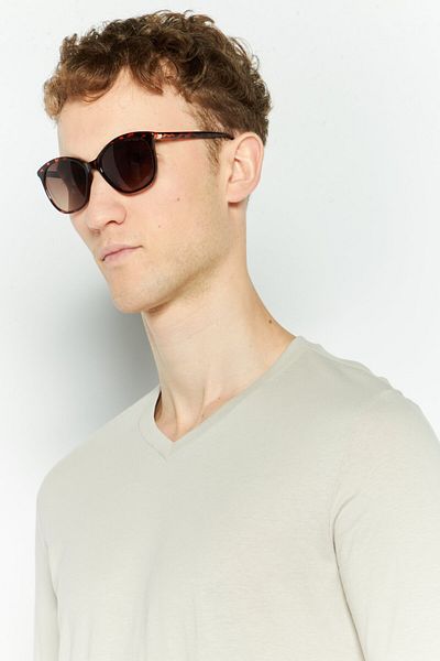 Kenneth Cole Men Kc2840 Oval Sunglasses, Black
