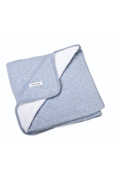POETREE KIDS Chevron Blue Welsoft Baby Blanket 80x100
