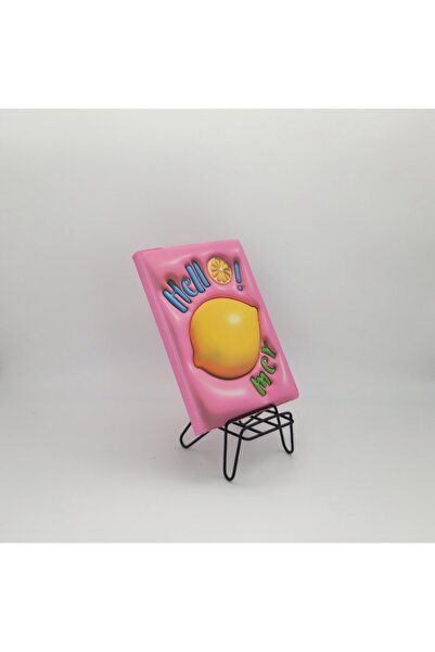 Monetaco 3D Kabartmalı Renkli Puffy Anı,Hatıra,Günlük Defter Çizgili A5 80 Ya...