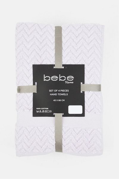 Bebe 4 Pieces Hand Towel, Lavander
