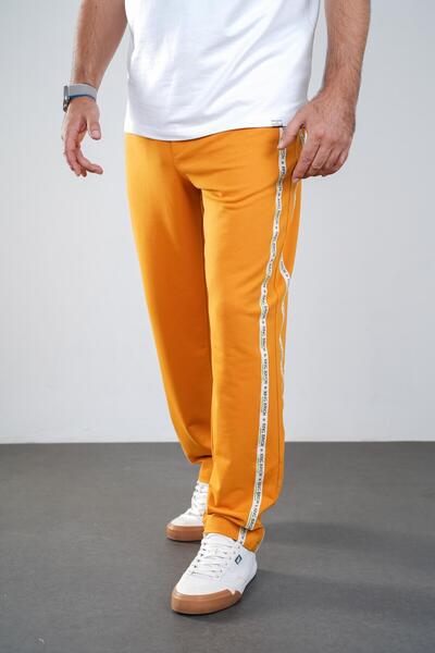 king brich Kingbrich Elastic Waist Side Ribbed Pocket Bottom Tracksuit