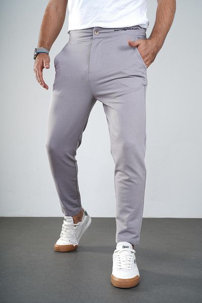 king brich Ανδρική φούτερ Kingbrich Slim Fit Bottom - Με τσέπες και ελαστική μέση