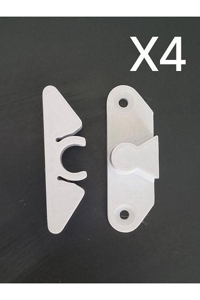 Akibo White 4 Pcs Durable Fly Screen Snap Fastener - Enhanced and Reinforced Design