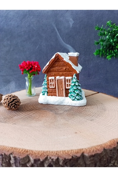 Home Dekoratif Dağ Evi Tütsülük Kış Dekorasyon Tütsü Ev