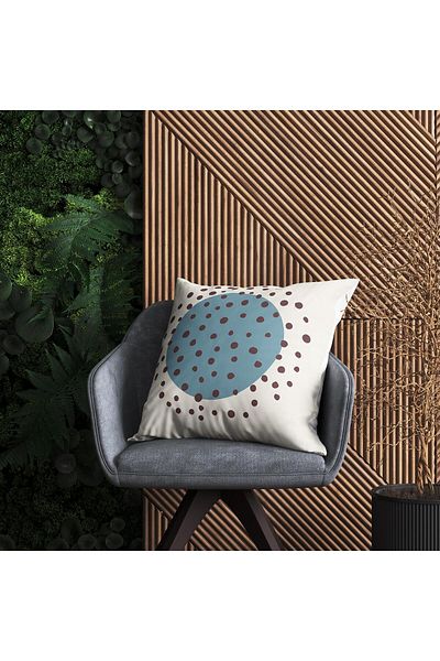 Evdek غطاء وسادة منقوش هندسيًا - DS120