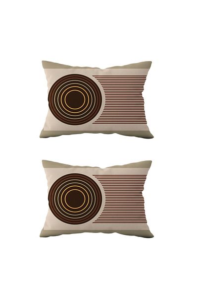 Evdek Set de 2 Ds87 - Set de huse de pernă dreptunghiulare cu două fețe