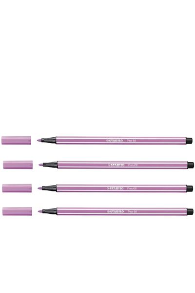 Stabilo Felt Tip Paint Pen 1 mm Light Lilac 68/59 - Pack of 10
