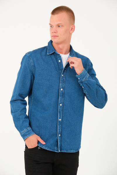 Chicup Denim Kot Regular Erkek Gömlek