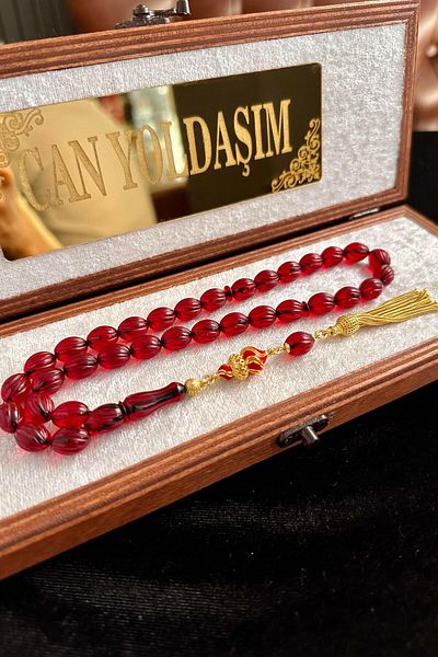 dergah tesbih All Handcrafted Pen Carving Squeezing Amber Prayer Beads