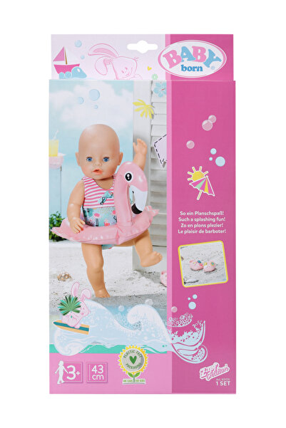BABY born مجموعة السباحة الممتعة للعطلات من Accs مقاس 43 سم