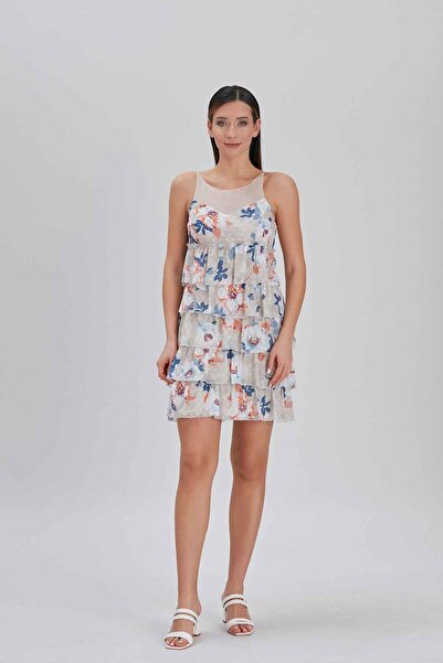EXPLOSION Çiçek Desenli Elbise