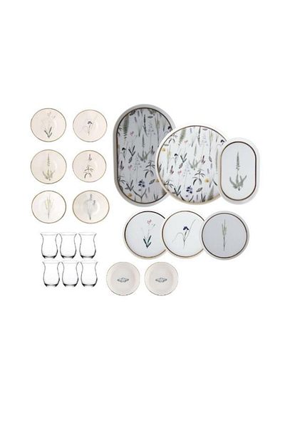 Porland Botanical 26 Piece 6-Person Breakfast Set