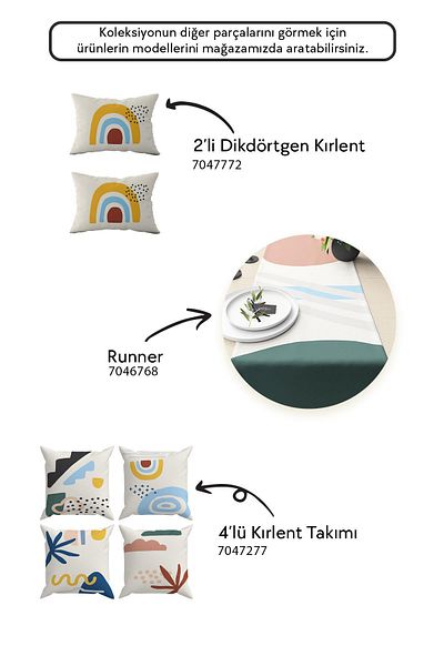 Evdek Set de 4 huse de pernă - Kl28