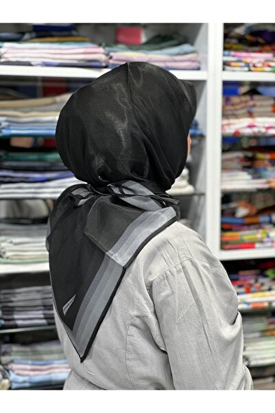 PİRAMİT Kehribar Simli Eşarp