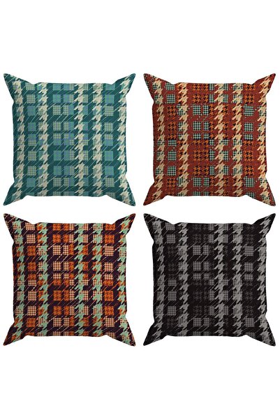 Evdek Вінтажний 4-комплект чохлів для подушок Ds7