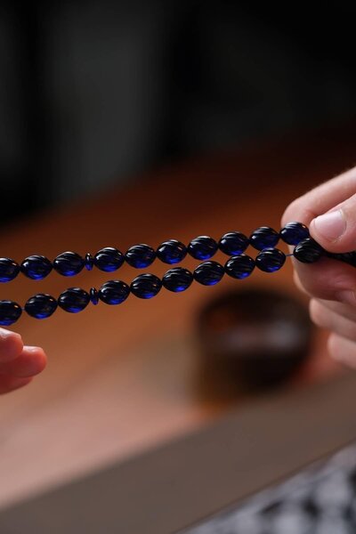 dergah tesbih Tamamı El İşciliği Kalem Oyma Sıkma Kehribar Tesbih