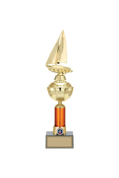 Odak Kupa - Figürlü Kupalar - Yelken Figürlü Kupalar FG-055 C - 43 cm