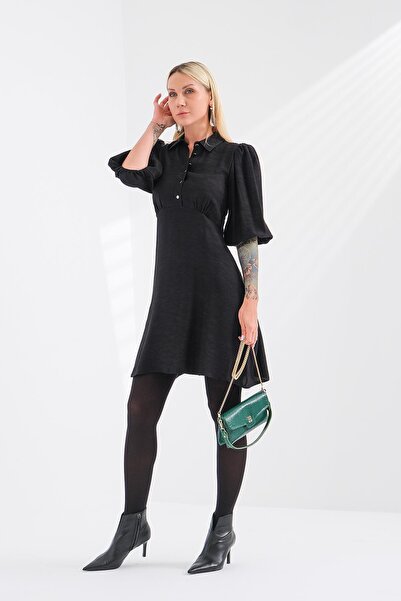 EXPLOSION Düğme Detaylı Elbise