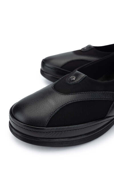 Tamer Tanca Kadın Hakiki Deri Siyah Casual Ayakkabı