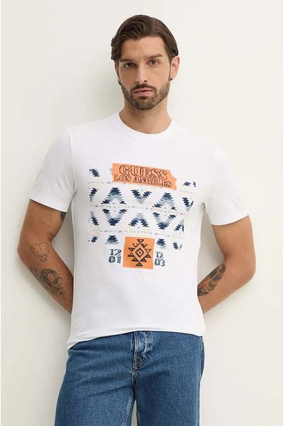 Guess Ss Cn Nav. Tee - Relaxed Fit T-Shirt